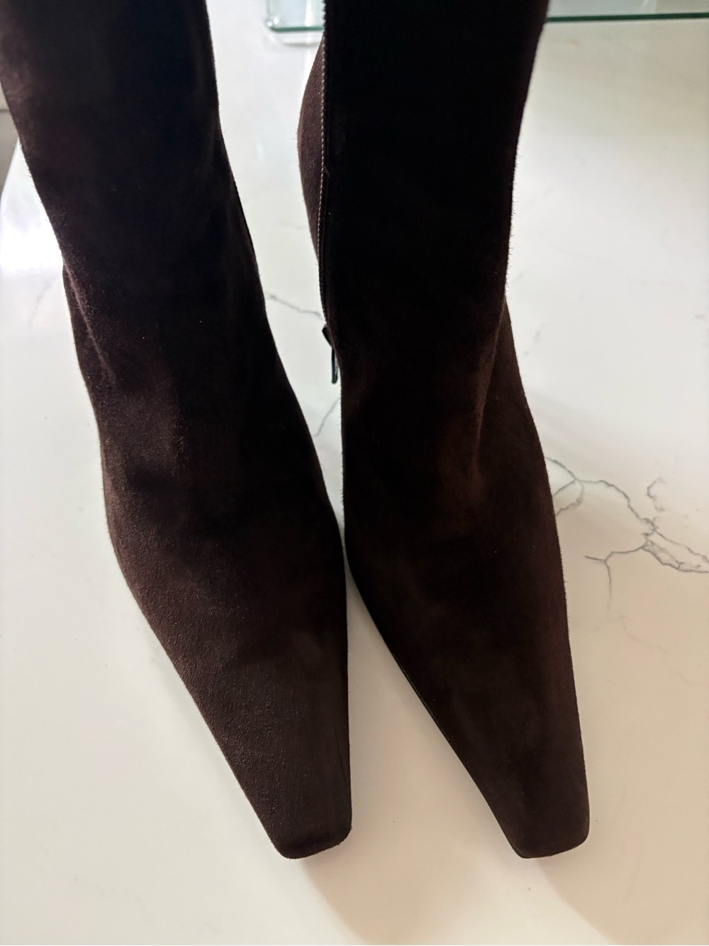 Stuart Weitzman Brown Suede Ankle Booties